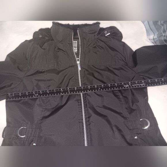 INTL d.e.t.a.i.l.s Black Radiance Hooded Water-Resistant Jacket Pre-owned - Picture 6 of 7